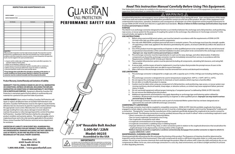Guardian 00235 instruction manual