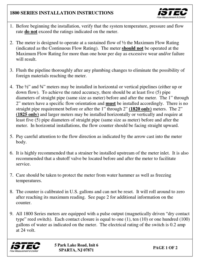 ISTEC 1820 installation instructions