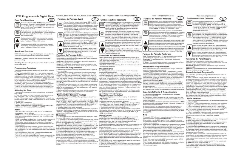 Tempatron TT32 manual