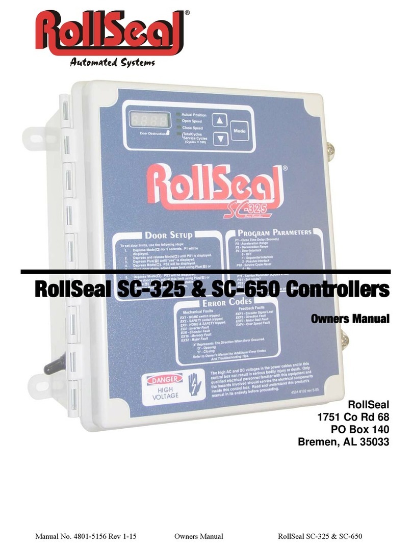 RollSeal SC-325-V01-0 owner's manual