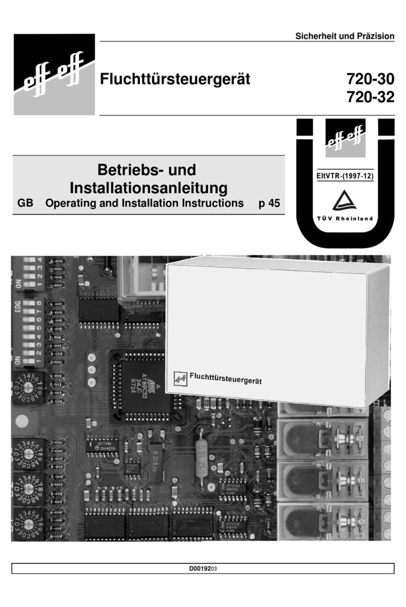 effeff 720-30 Operating and installation instructions