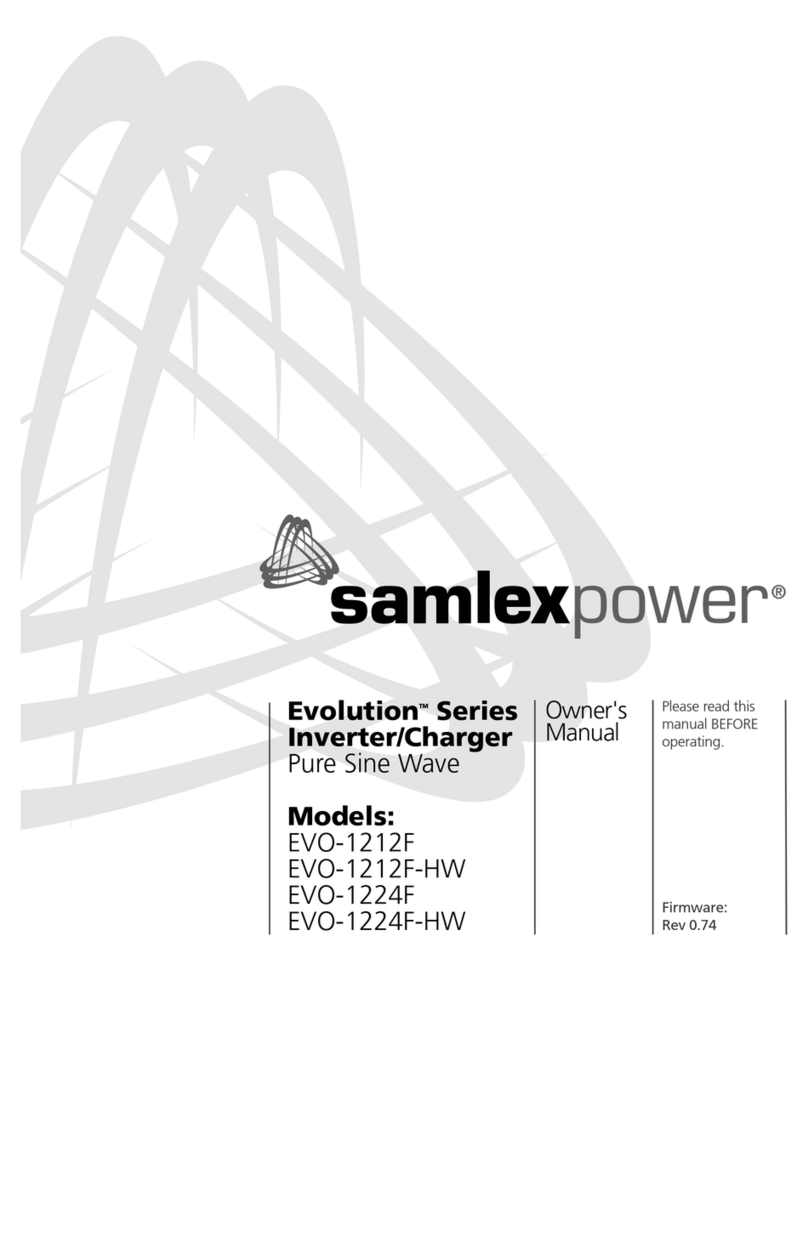 Samlexpower Evolution EVO-1212F owner's manual