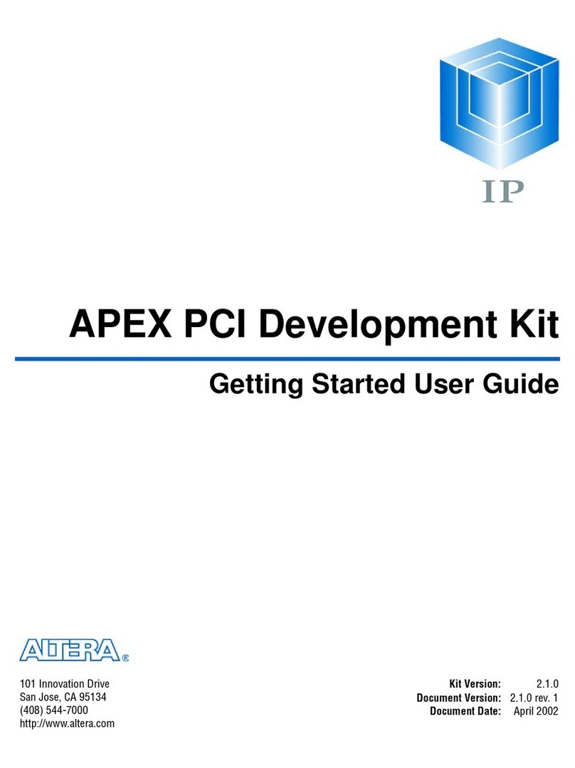 Altera APEX User manual