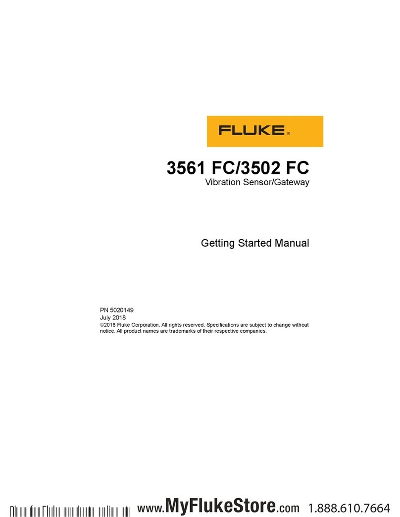 Fluke 3561 FC Getting started manual