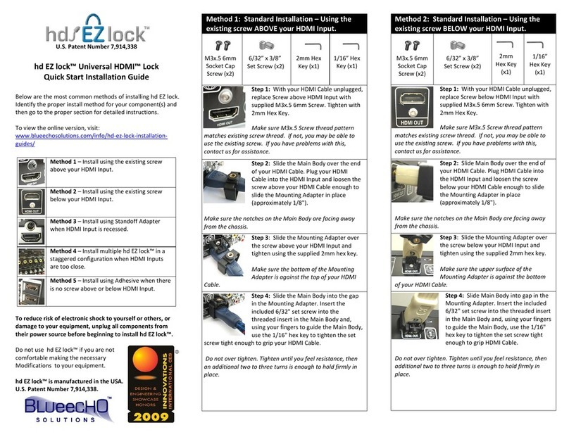 hd EZ lock Universal HDMI Instruction Manual