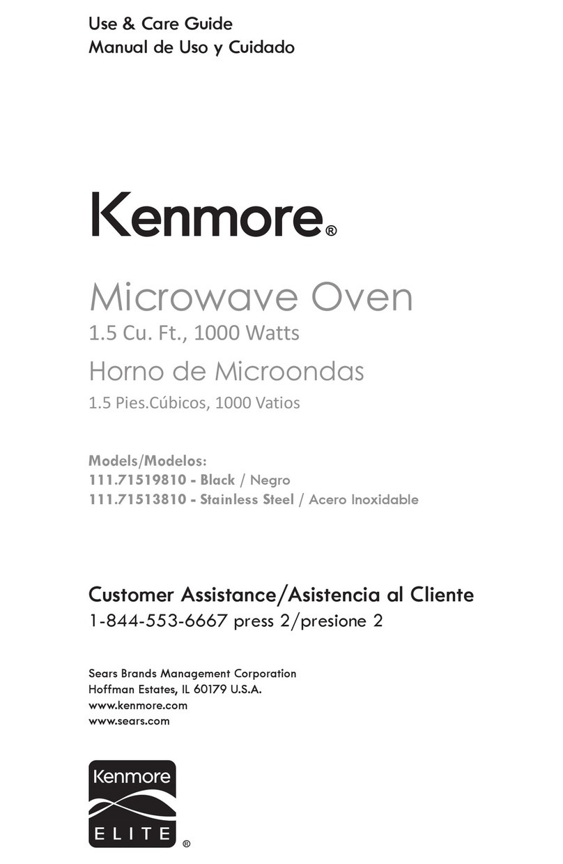 Kenmore 111.71519810 User manual