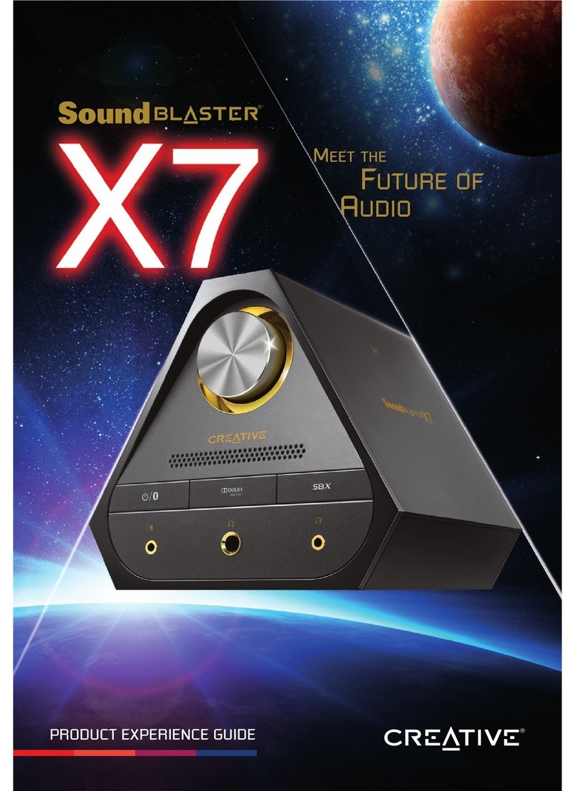 Creative Sound Blaster X7 Product experience guide