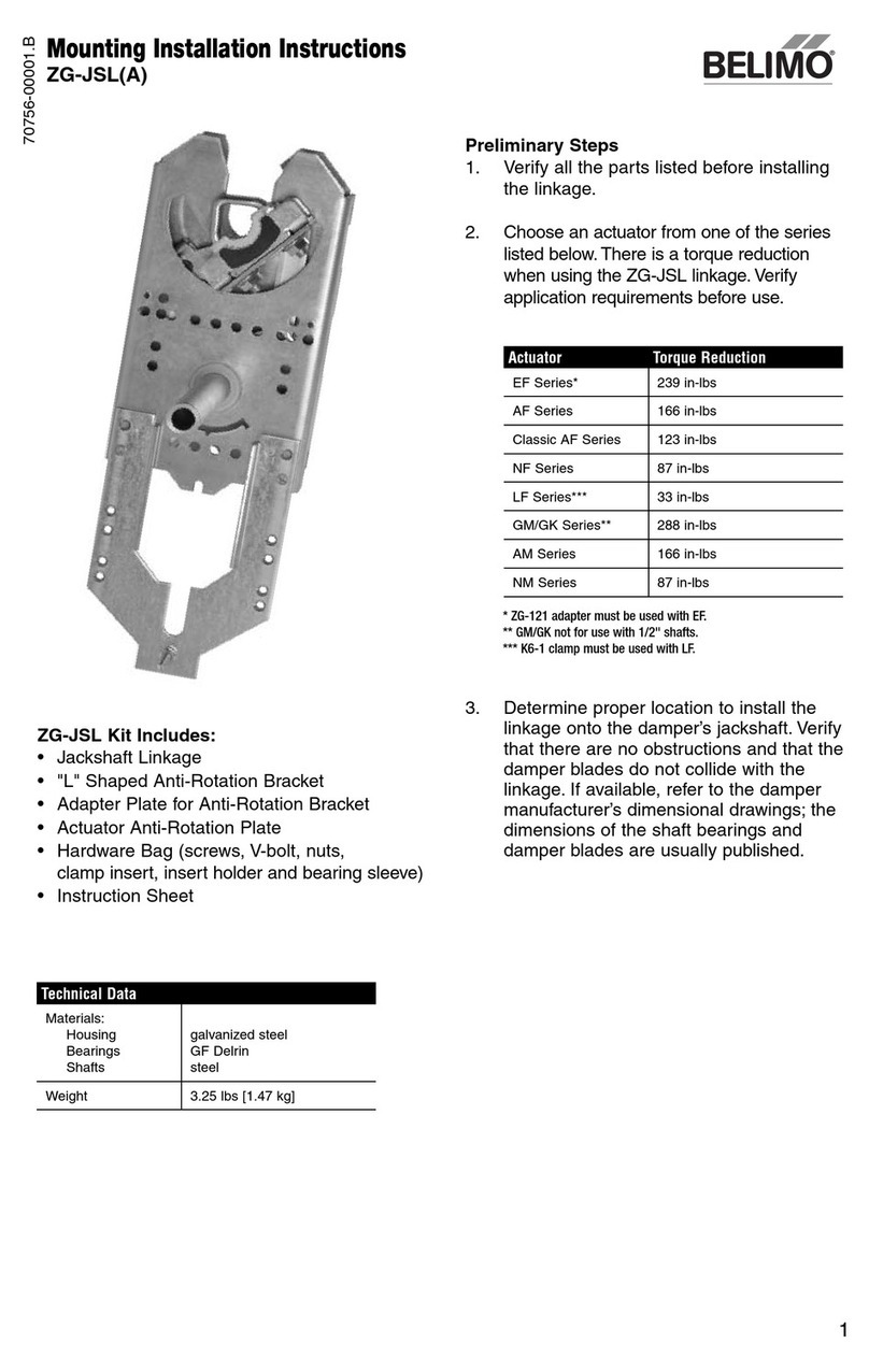 Belimo ZG-JSL Mounting installation guide