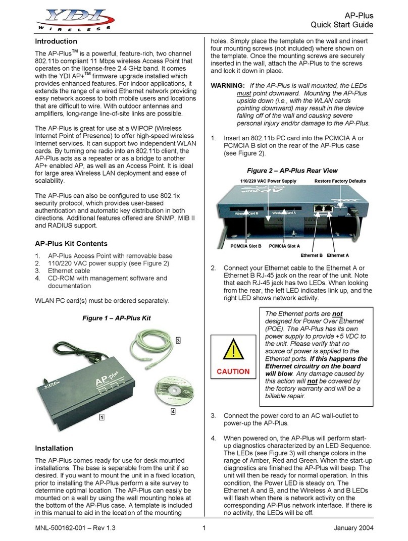 YDI AP-Plus Operating and maintenance instructions