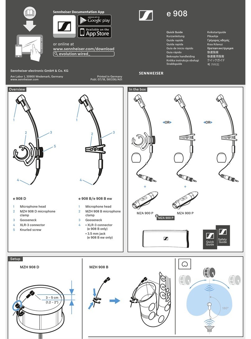 Sennheiser EVOLUTION E908 User manual