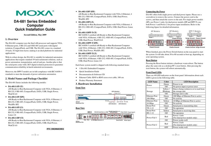 Moxa Technologies DA-681 Series User manual Moxa Technologies DA-681 Series User manual