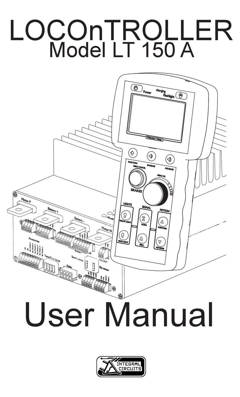 Integral Circuits LOCOn TROLLER LT 150 A user manual