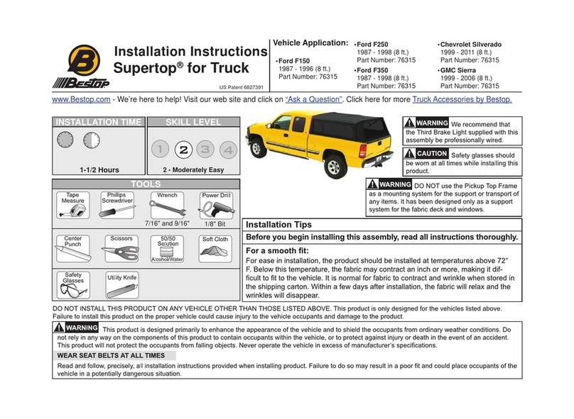 Bestop Supertop installation instructions
