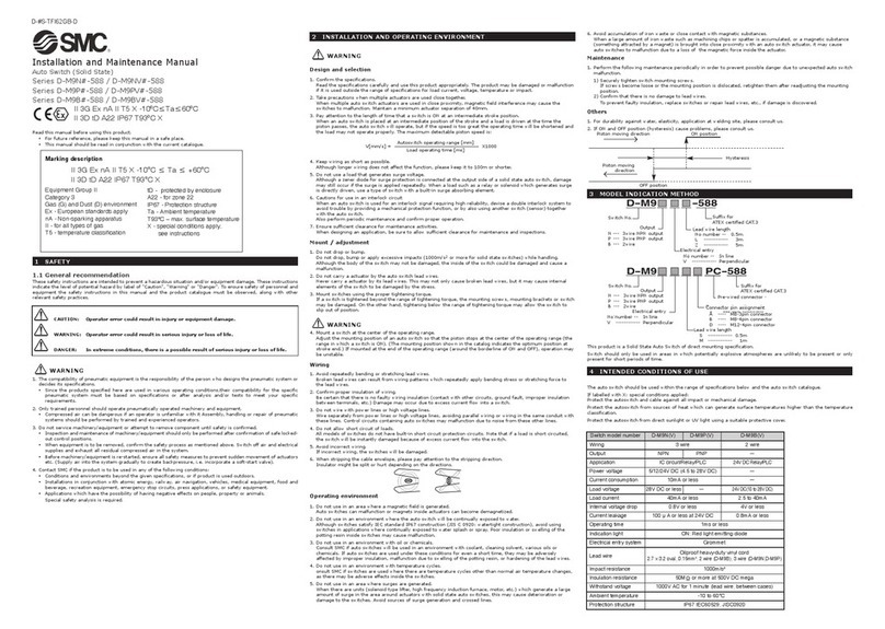 SMC Corporation D-M9N-588 Series Manual