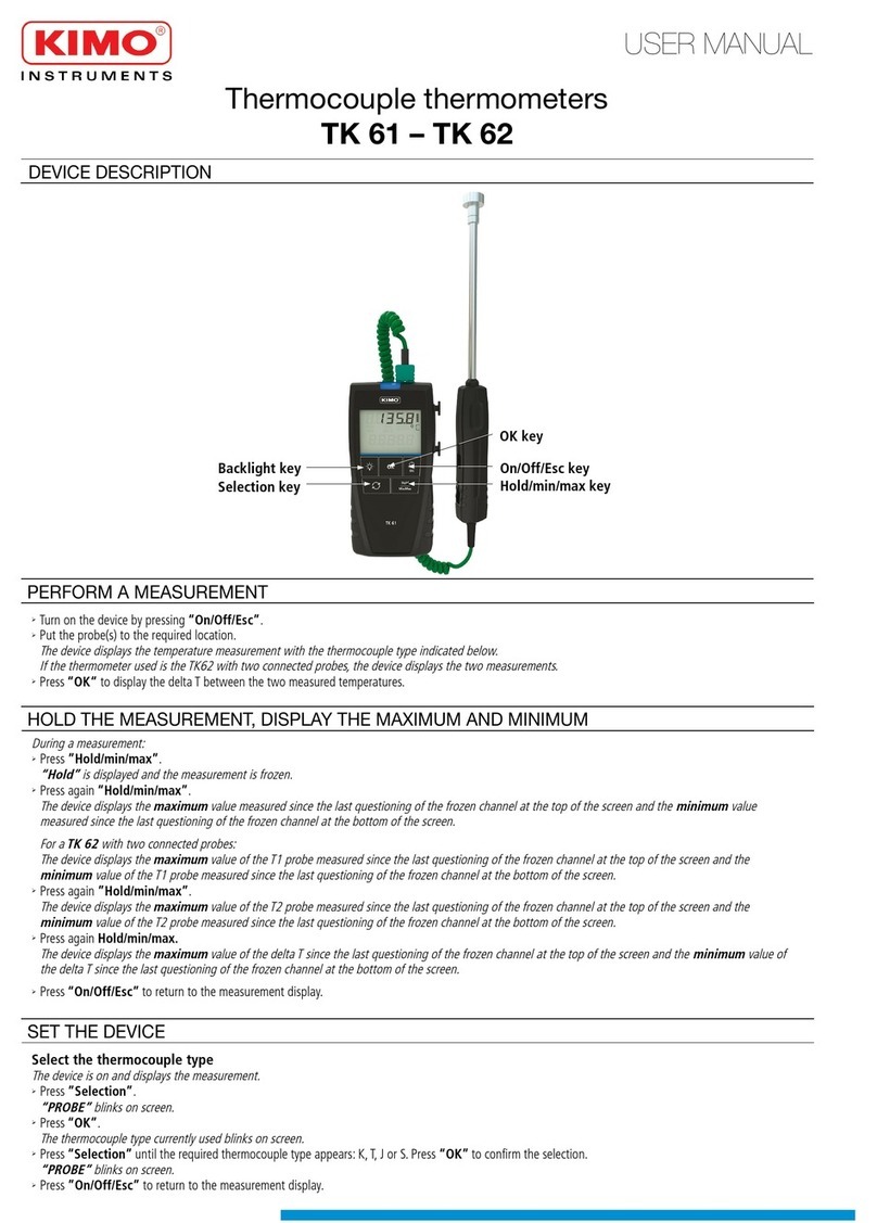 Kimo TK-62 User manual