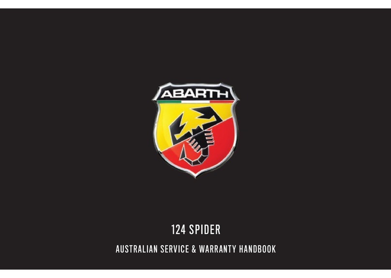 Abarth 124 SPIDER Service and warranty handbook