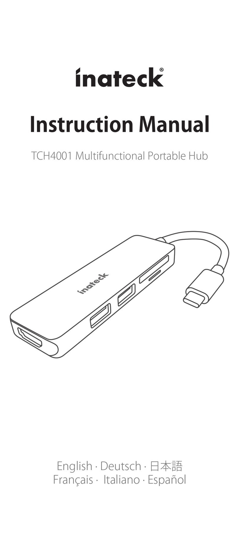 Inateck TCH4001 instruction manual