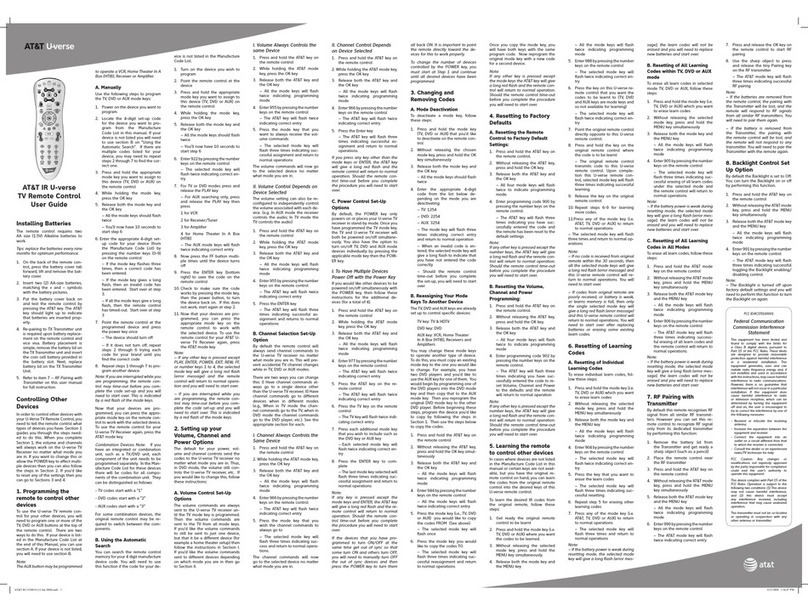 AT&T IR U-verse user guide