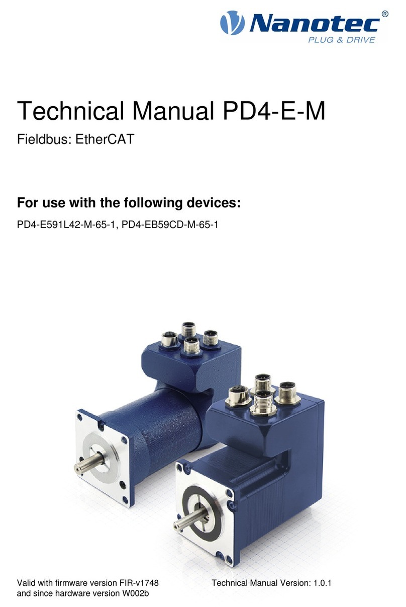 NANOTEC PD4-E-M Technical manual