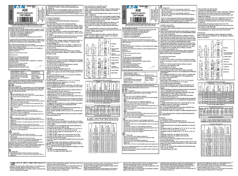 Eaton ADE-1F2 Owner's manual