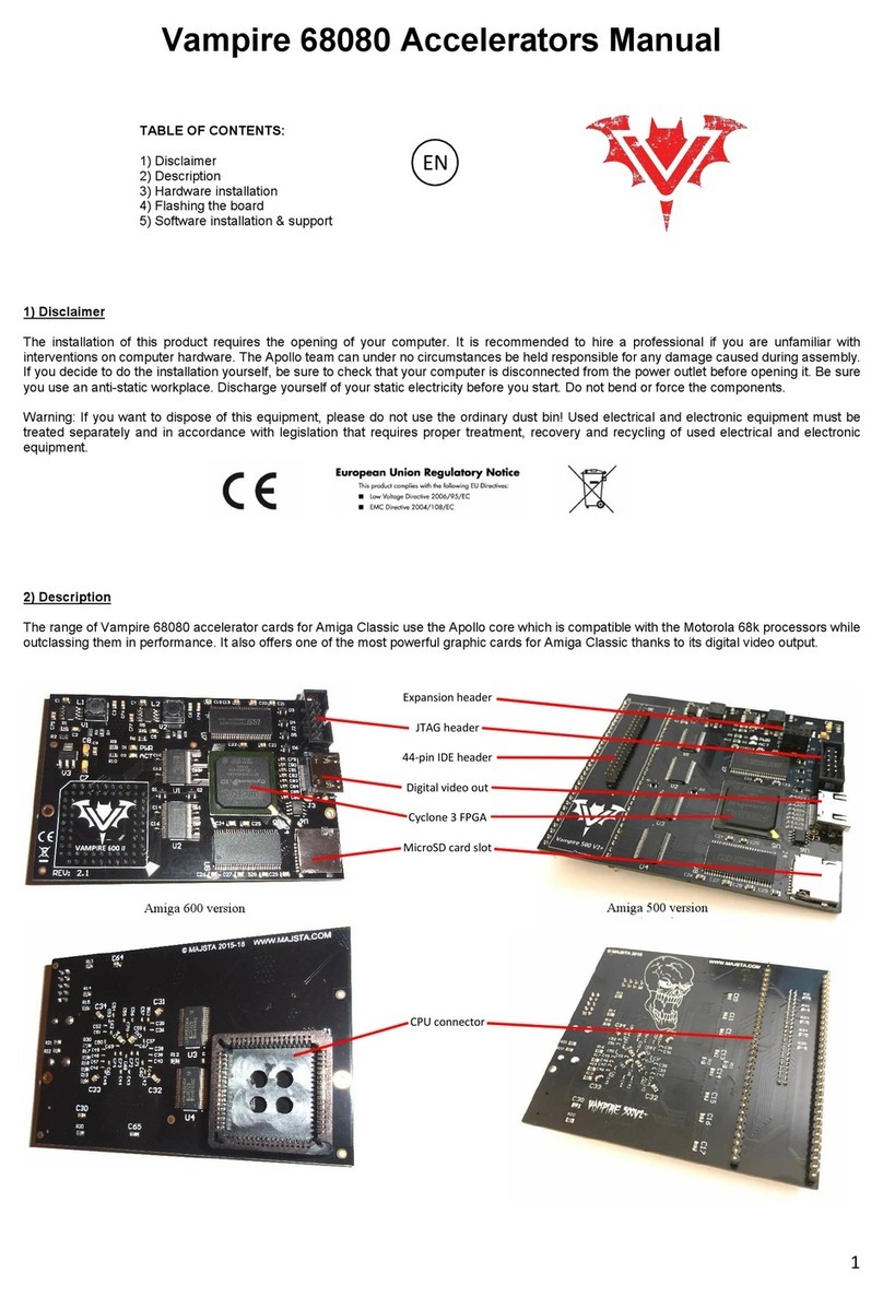 Apollo Accelerators Vampire 68080 manual