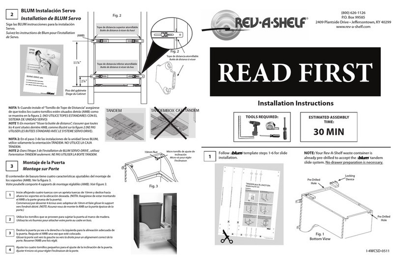 Rev-A-Shelf RS4WCSD User manual