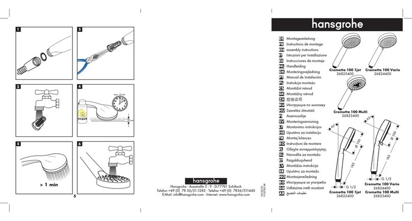 Hans Grohe Crometta 100 Multi User manual