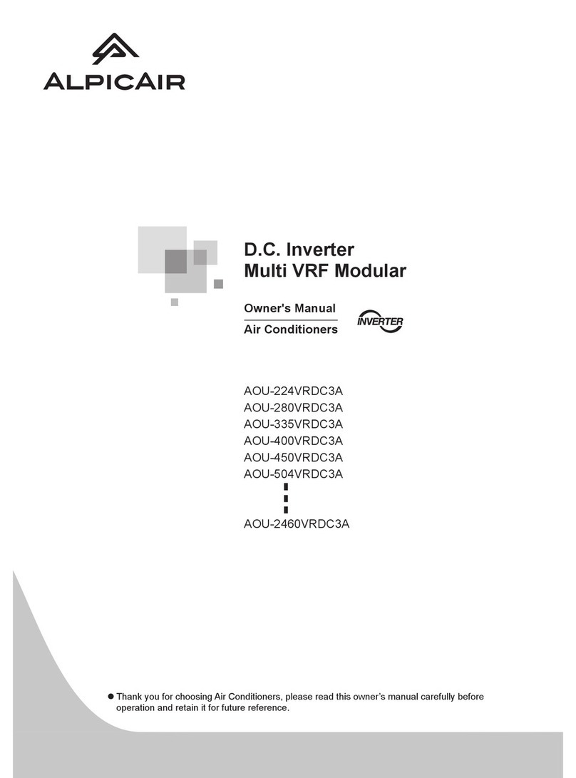 Alpic Air DC Inverter Multi VRF System User manual