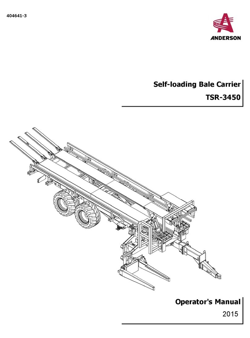 Anderson TSR-3450 Operator's manual