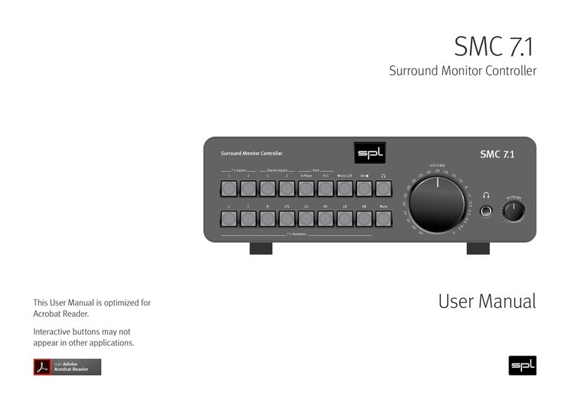 SPL SMC 7.1 User manual