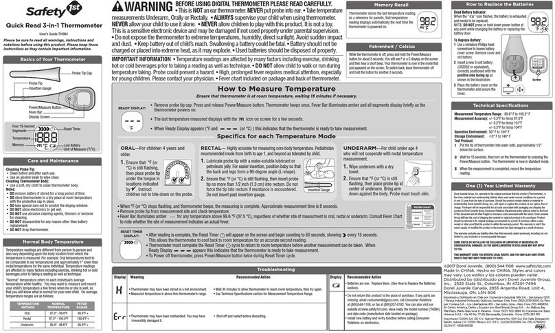 Safety 1st TH084 user guide