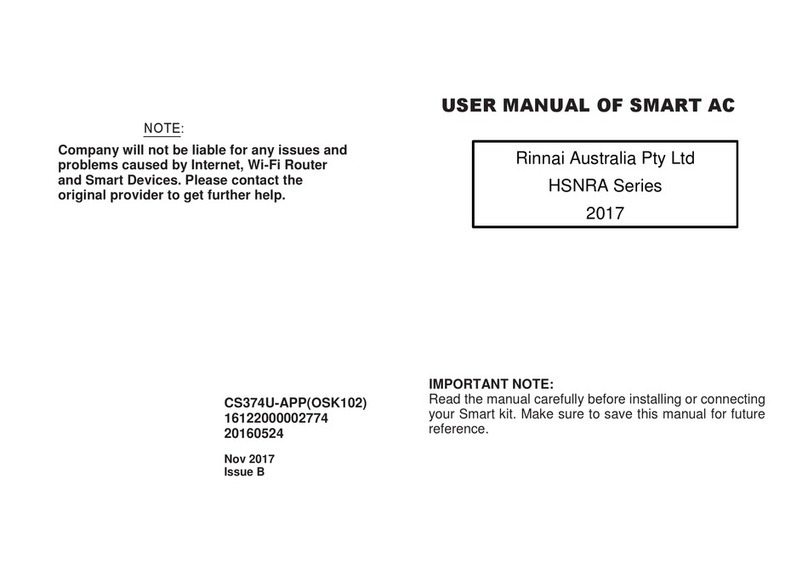 Rinnai OSK102 User manual