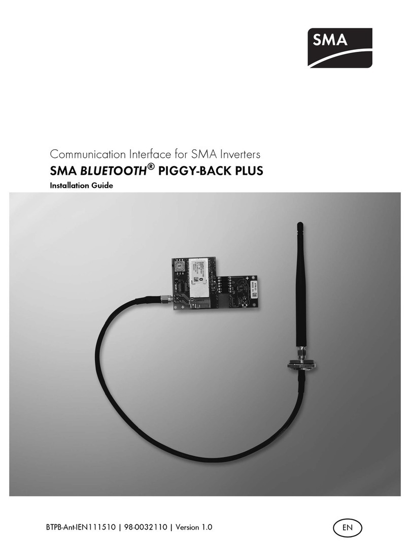 SMA BLUETOOTH PIGGY-BACK PLUS installation guide