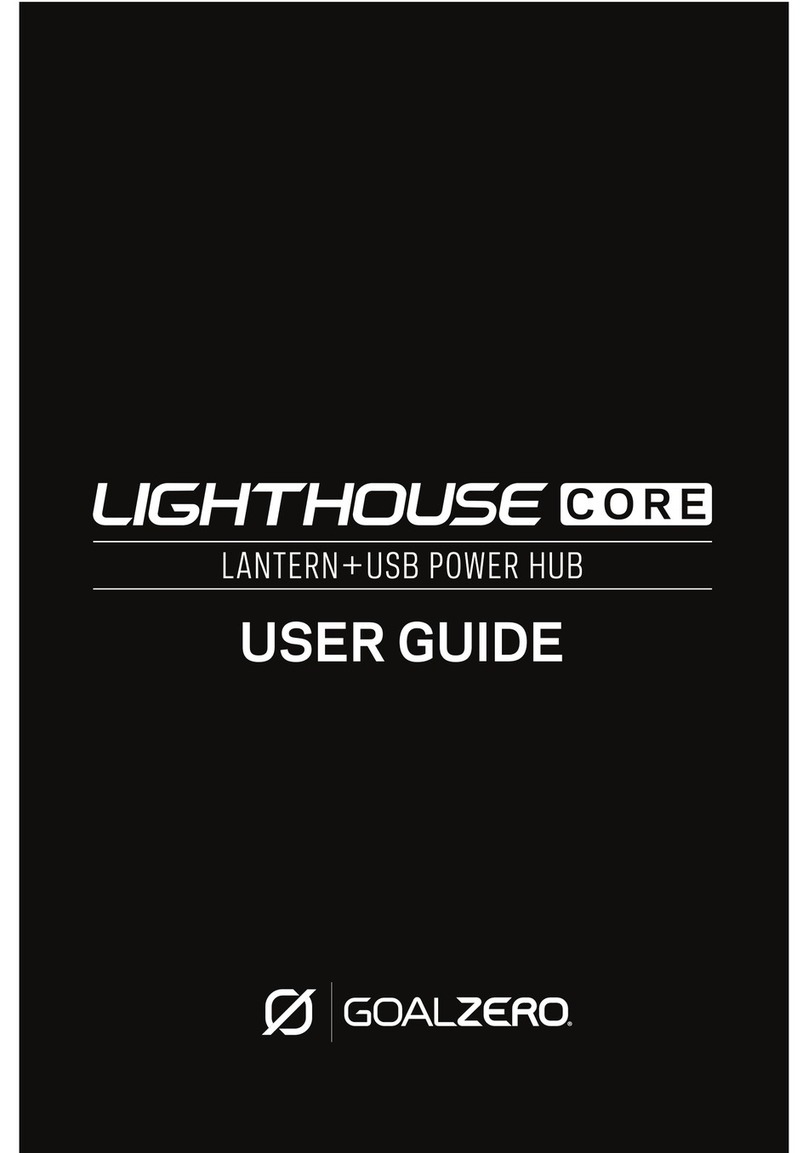 GOAL ZERO LIGHTHOUSE CORE User manual