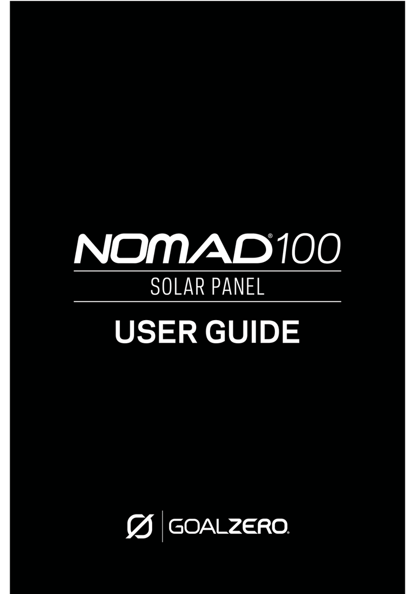 GOAL ZERO NOMAD 100 User manual GOAL ZERO NOMAD 100 User manual