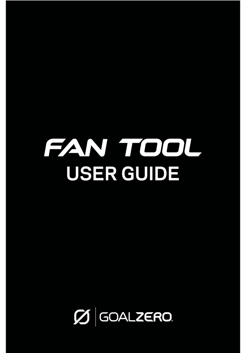 GOAL ZERO Fan Tool User manual