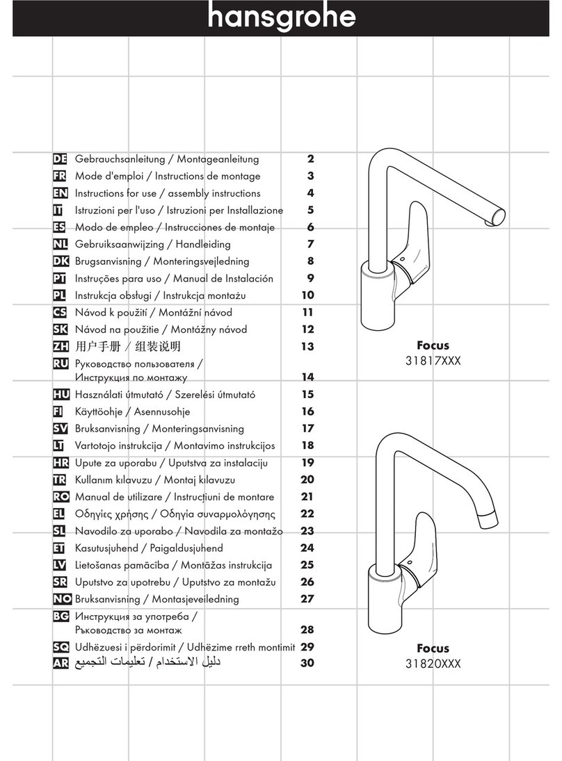 Hans Grohe Focus 31817 Series Instructions for use/assembly instructions Hans Grohe Focus 31817 Series Instructions for use/assembly instructions