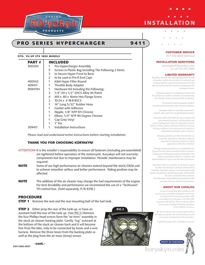 Kuryakyn 9411 Installation instructions manual