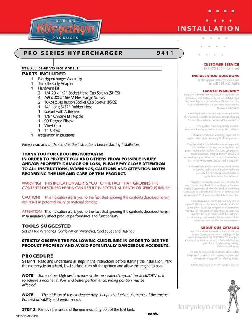 Kuryakyn 9411 Installation instructions manual