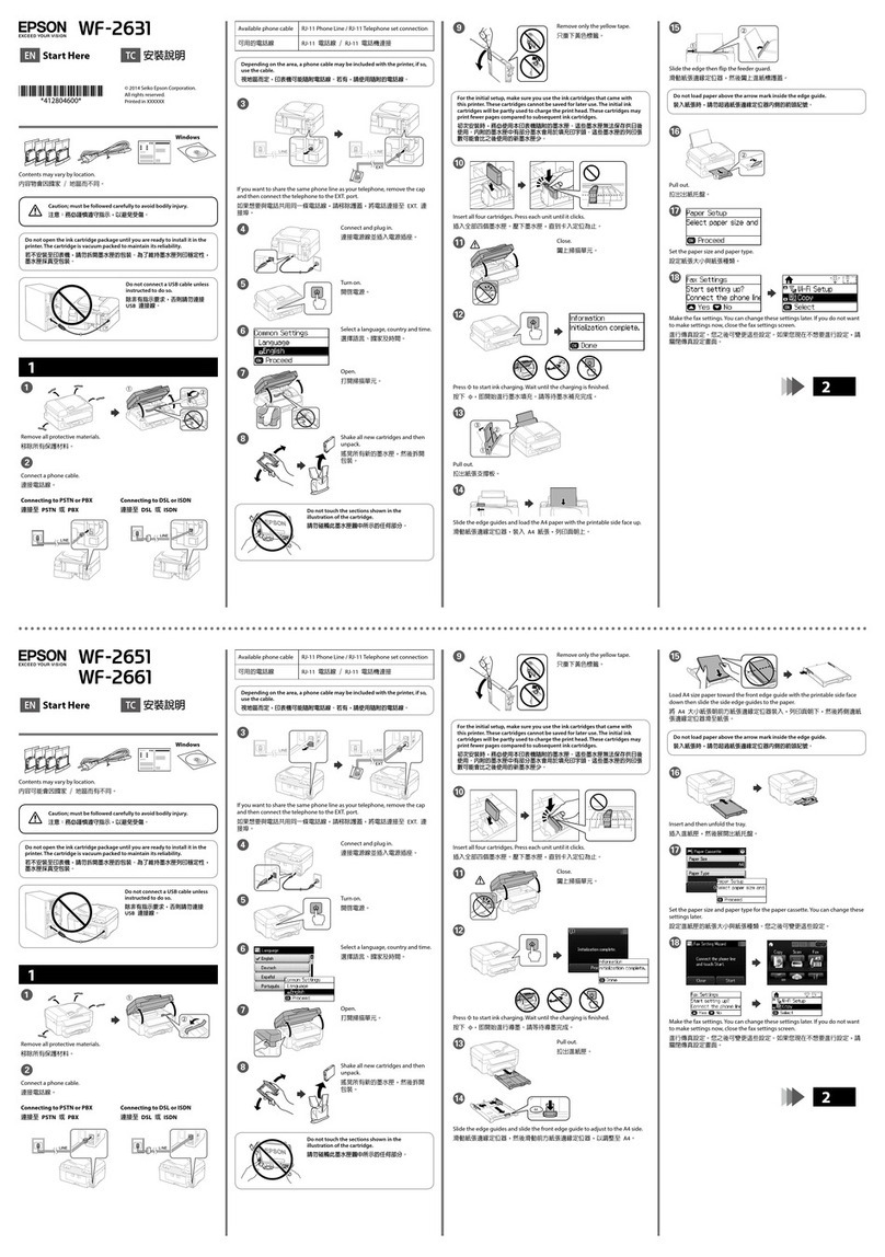 Epson wf-2631 Instruction Manual