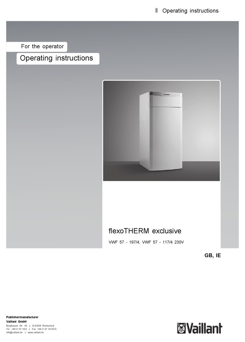 Vaillant flexoTHERM exclusive VWF 87/4 User manual