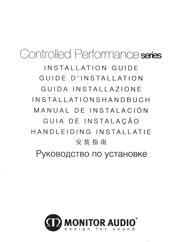 Monitor Audio CPWT380 User manual