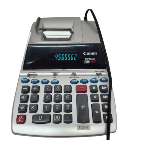 Canon MP18DII User manual Canon MP18DII User manual
