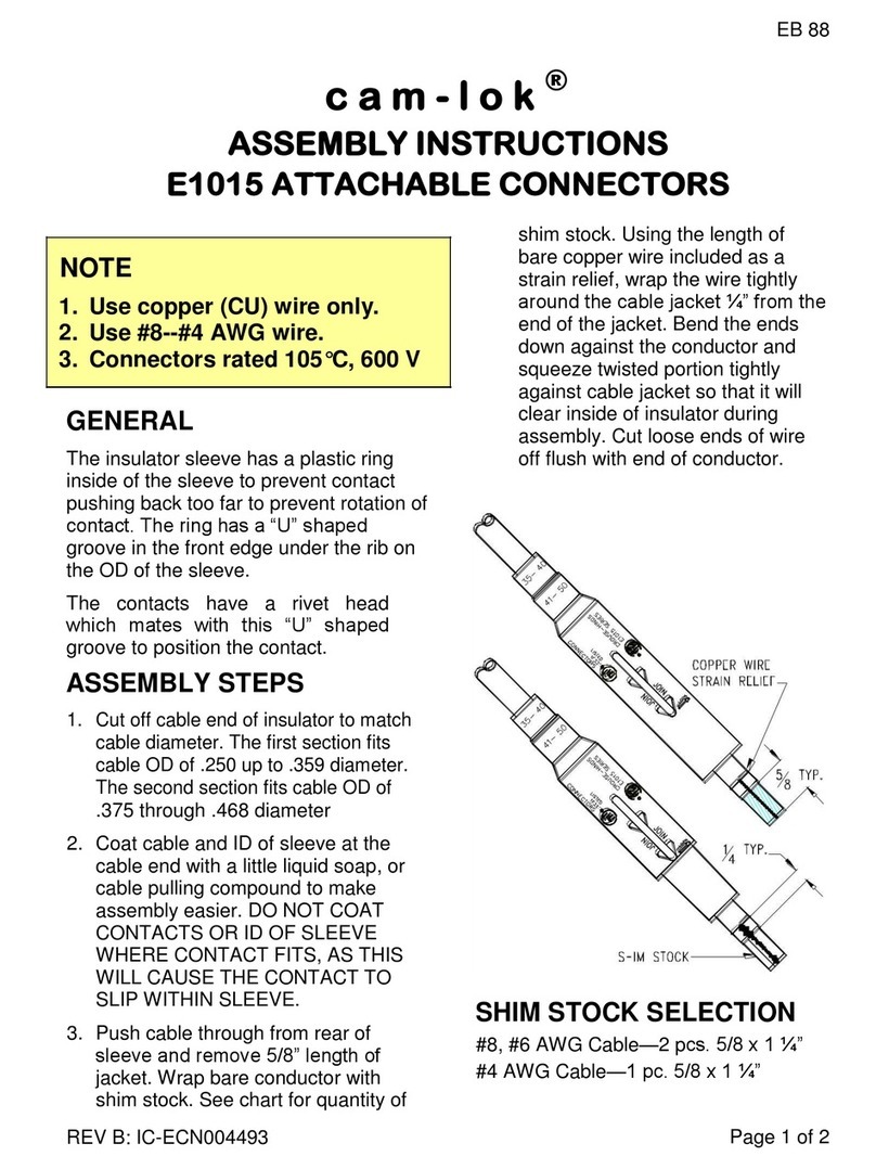 Crouse-Hinds cam-lok E1015 User manual