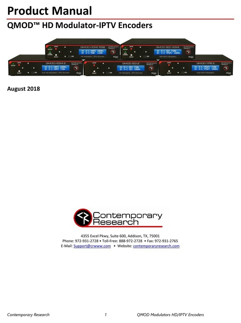 Contemporary Research QMOD-SDI HDMI product manual