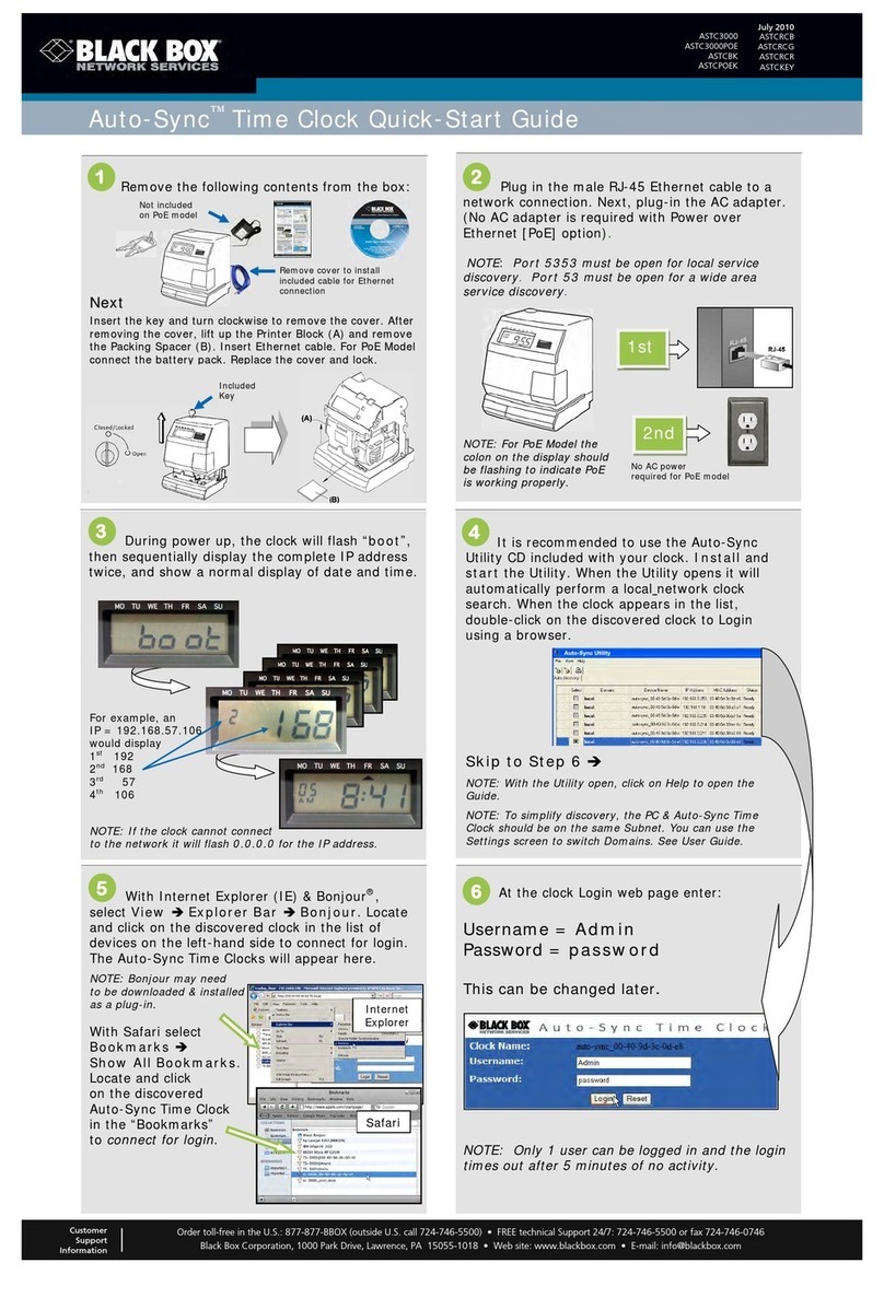 Black Box Auto-Sync ASTC3000 quick start guide