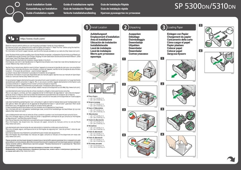 Ricoh SP 5300DN User manual