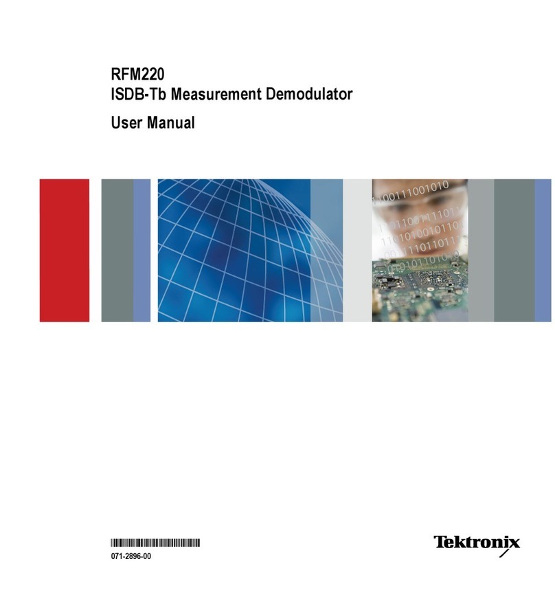 Tektronix RFM220 user manual
