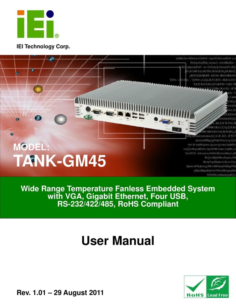 IEI Technology TANK-GM45 User manual