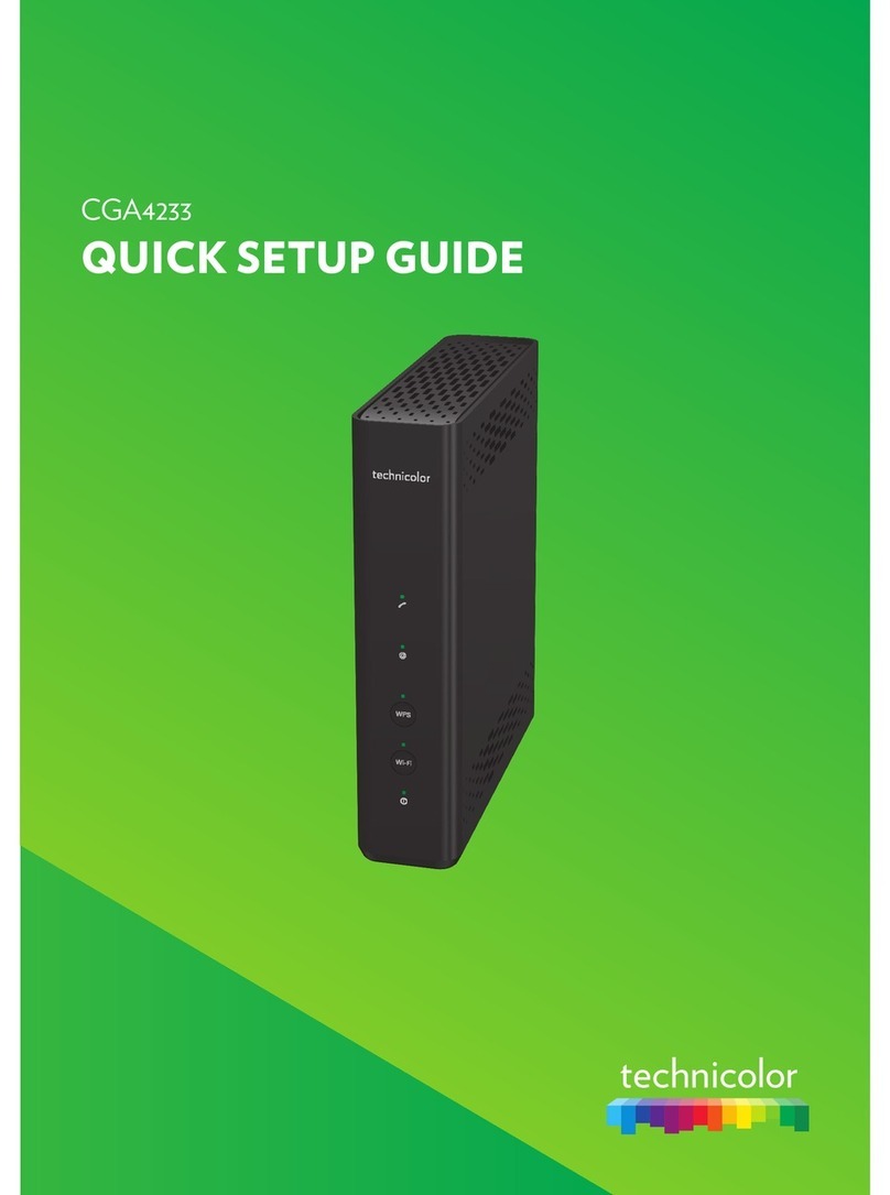 Technicolor CGA4233 User manual Technicolor CGA4233 User manual